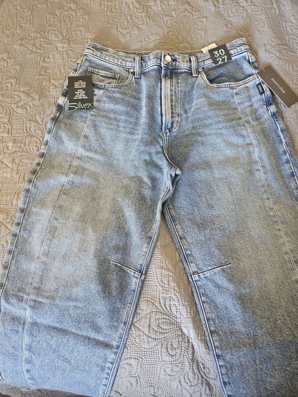 Silver Jeans Women's Light Blue Carpenter Jeans - 30x27